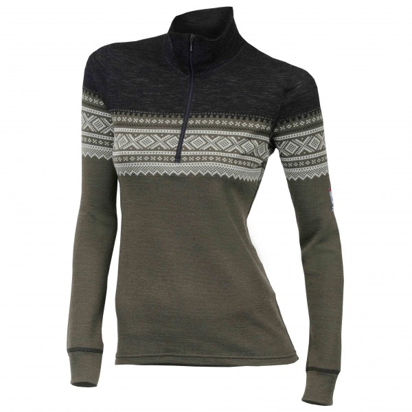 Image of Aclima - Designwool Marius Mockneck Woman - Merinopullover Gr L;M;S;XL;XS;XXL braun;grau bei Bergfreunde.ch - der Outdoor Shop