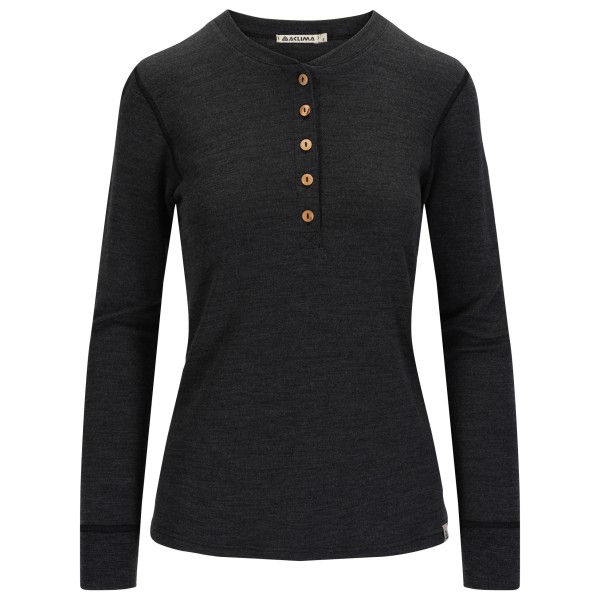 Image of Aclima - Women's Warmwool Granddad Shirt - Merinopullover Gr L schwarz bei Bergfreunde.ch - der Outdoor Shop