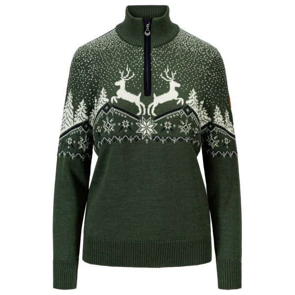 Dale of Norway Women’s Dale Christmas Sweater Merinotrui Olijfgroen