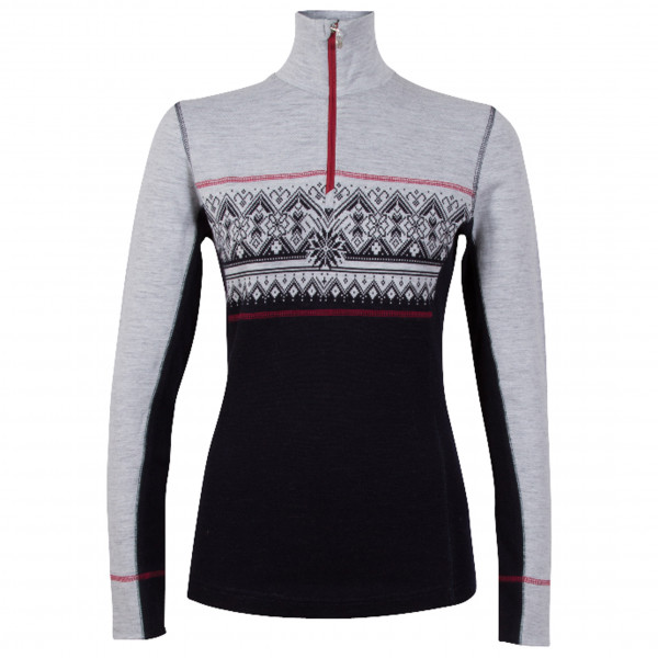 Image of Dale of Norway - Women"s Moritz Sweater - Merinopullover Gr L grau/schwarz'