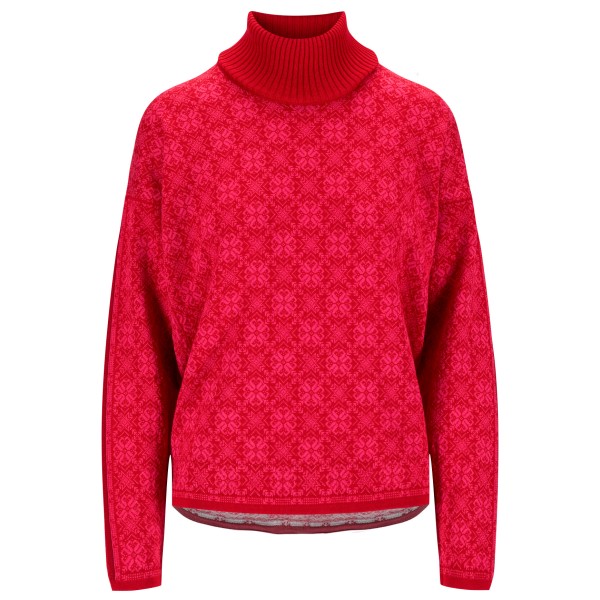 Image of Dale of Norway - Firda Feminine Sweater - Wollpullover Gr L rot