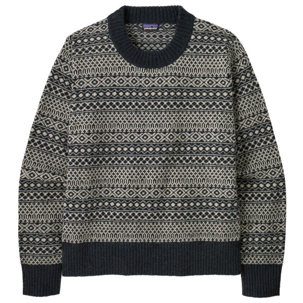 Patagonia Women’s Recycled Wool Crewneck Sweater Wollen trui Grijs