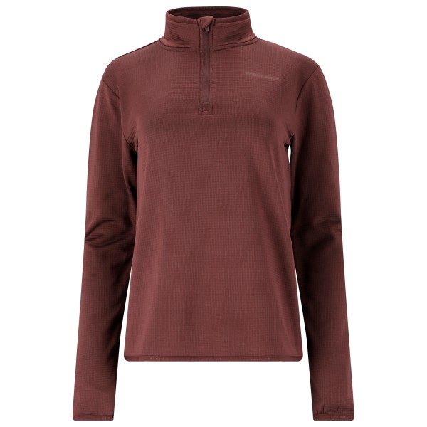 Image of ENDURANCE - Women"s Vironic Waffle Melange Loose Fit Midlayer - Fleecepullover Gr 40 braun'