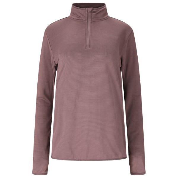 ENDURANCE Women’s Vironic Waffle Melange Loose Fit Midlayer Fleecetrui Bruin