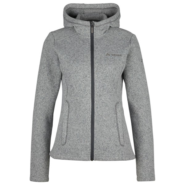 Vaude Aland Hooded Jacket Fleecejacke Women (Größe 40 |grau)