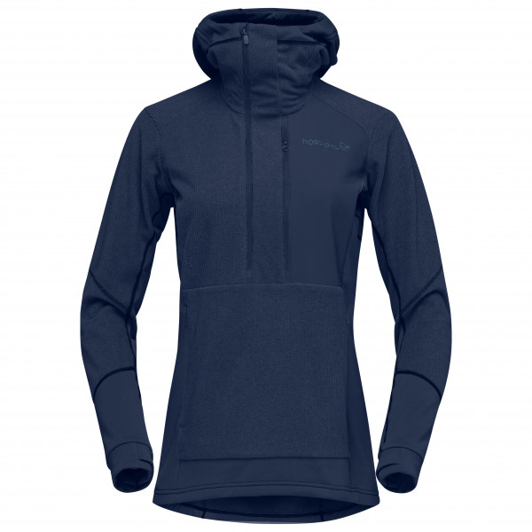 Image of Norrøna - Women"s Lofoten Thermal Pro Hood - Fleecepullover Gr L blau'