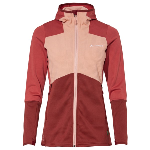Image of Vaude - Women"s Monviso Hooded Grid Fleece Jacket - Fleecejacke Gr 40 rot'