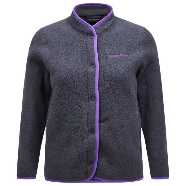Image of Peak Performance - Women"s Fleece Snap Cardigan - Fleecejacke Gr L;S;XL grau/blau;rot'