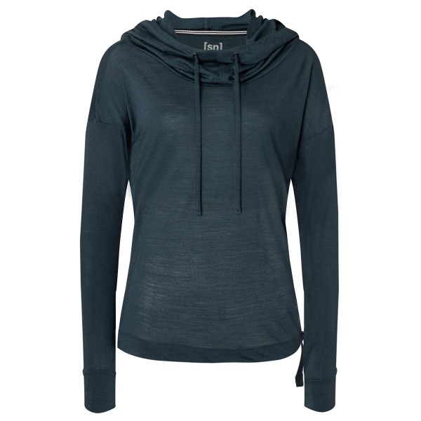 Image of super.natural - Women"s Funnel Hoodie - Hoodie Gr L blau'