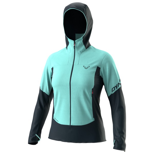 Image of Dynafit - Women"s Traverse Alpha Hooded Jacket - Fleecejacke Gr L;S rosa;türkis'