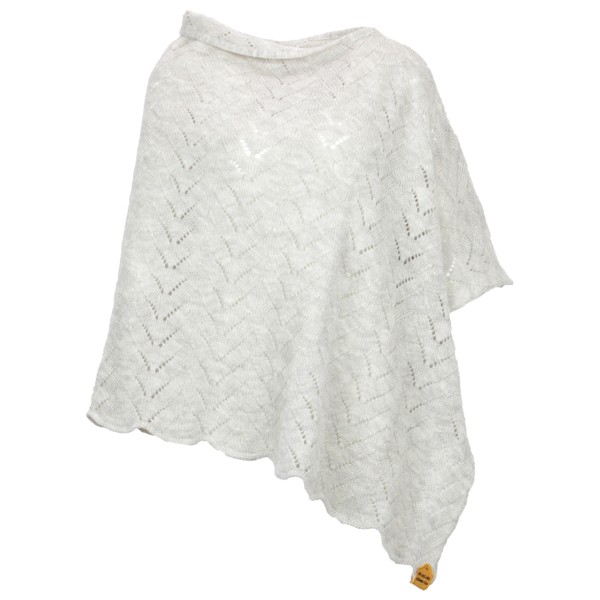 Image of Albmerino - Women"s Ajour Poncho - Poncho Gr One Size grau;grau/weiß'