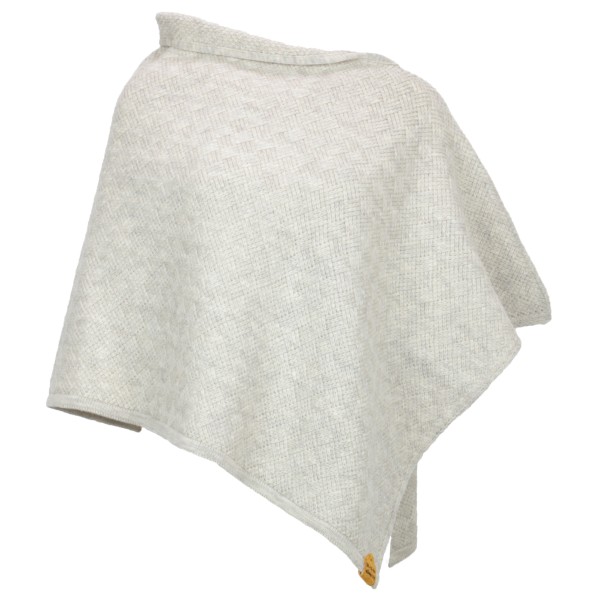 Image of Albmerino - Women"s Poncho Flechtstruktur - Poncho Gr One Size braun/grau;grau'