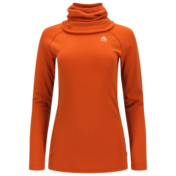 Image of Aclima - Women"s Warmwool Hoodsweater V2 - Merinohoodie Gr L;M;S;XL;XS rot;schwarz'