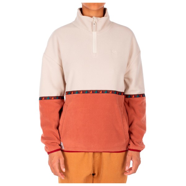 Image of Iriedaily - Women"s Holina Fleece Troyer - Fleecepullover Gr L;M;S;XL;XS beige;bunt;grau;weiß/beige'