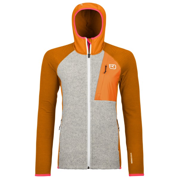 Image of Ortovox - Women"s Fleece Grid Plus Classic Knit Hoody - Fleecejacke Gr L;M;S;XL;XS grau'