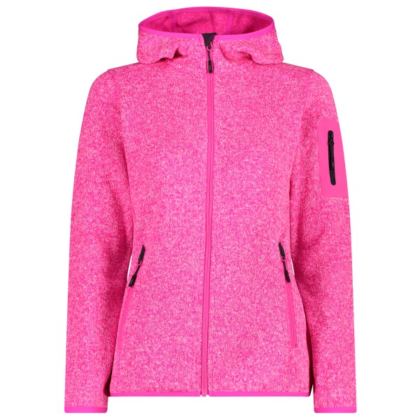 Image of CMP - Women"s Jacket Fix Hood Jacquard Knitted 3H19826 - Fleecejacke Gr 34 rosa'