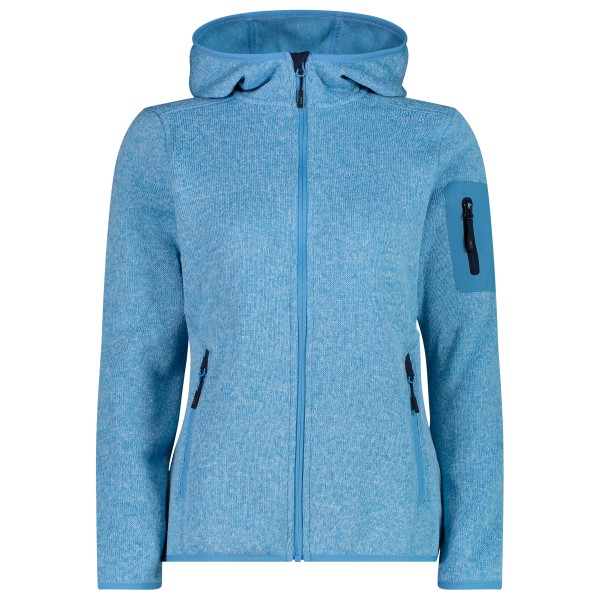 Image of CMP - Women"s Jacket Fix Hood Jacquard Knitted 3H19826 - Fleecejacke Gr 34 blau'