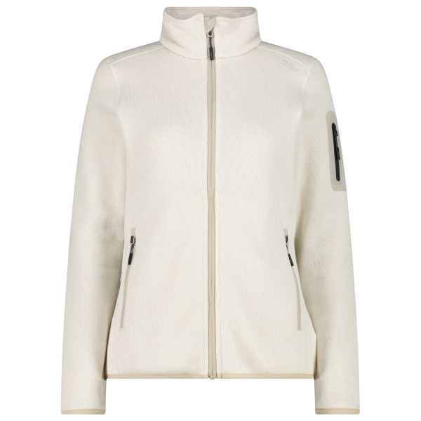 CMP Women’s Jacket Jacquard Knitted Fleecevest Beige