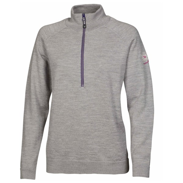 Image of Ivanhoe of Sweden - Women"s Jana Half Zip - Merinopullover Gr 36;38;40;42;44;46 blau;grau;lila'