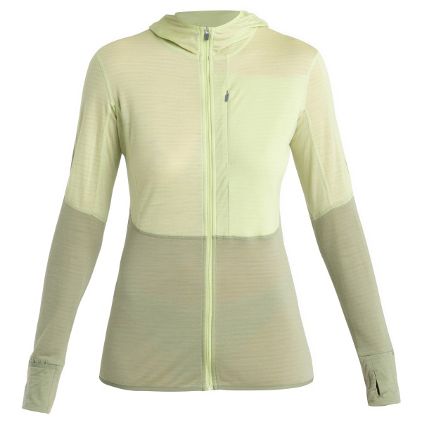 Image of Icebreaker - Women"s Realfleece Descender L/S Zip Hoodie - Merinohoodie Gr S;XS bunt;schwarz'