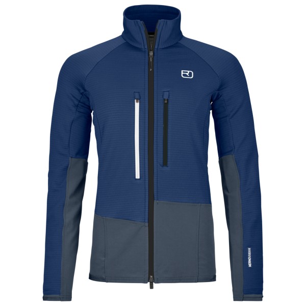 Ortovox Fleece Rib Jacket Fleecejacke Damen Alpinklettern (Gr M |blau)