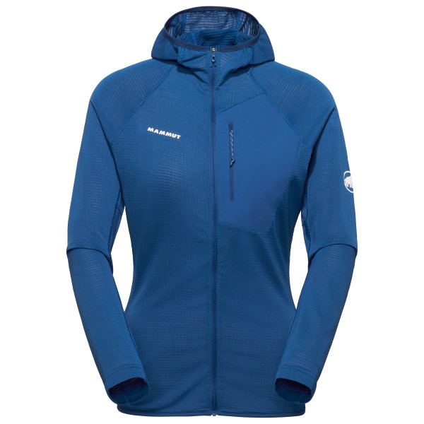 Mammut Aenergy Light Midlayer Hooded Jacket Fleecejacke Damen Bergsteigen (Gr XS |blau)