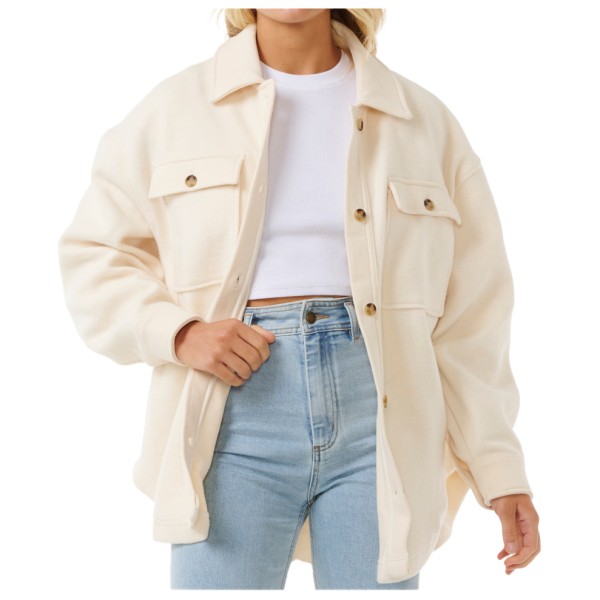 Rip Curl - Women's High Tide Fleece Shacket - Fleecejacke Gr XL beige