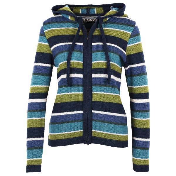 Image of Flomax - Women"s Kapuzen-Jacke Arco - Wolljacke Gr L blau'