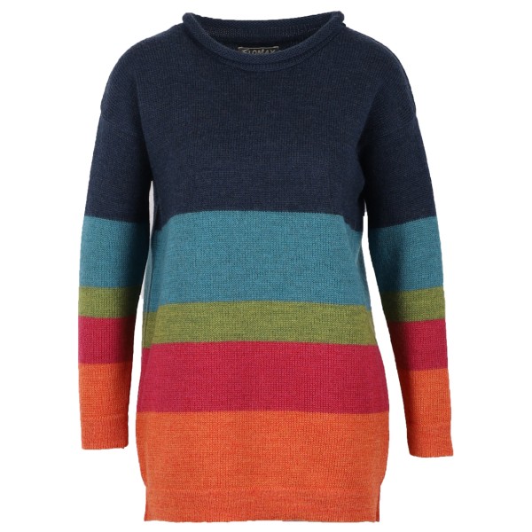 Image of Flomax - Women"s Oversized-Longpulli Lina - Wollpullover Gr 36/38;40/42;44/46 blau'