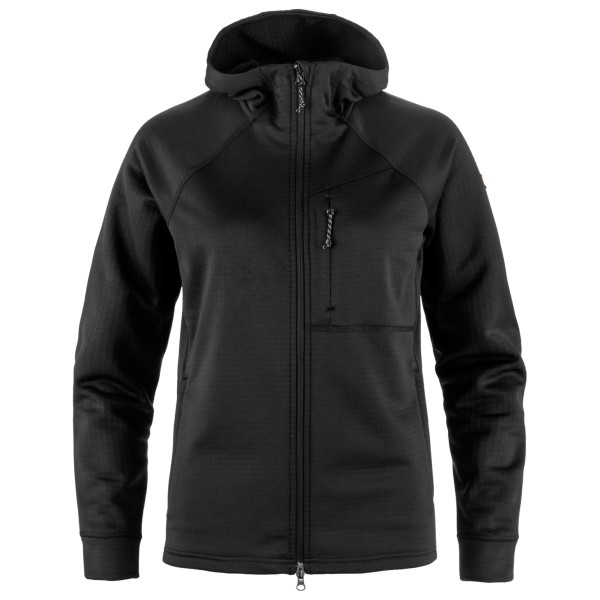 Image of Fjällräven - Women"s Abisko Grid Fleece Hoodie - Fleecejacke Gr L schwarz'