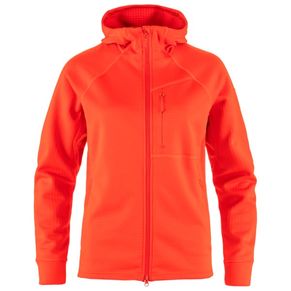 Image of Fjällräven - Women"s Abisko Grid Fleece Hoodie - Fleecejacke Gr L rot'