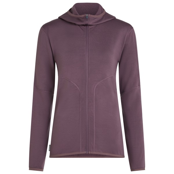 Icebreaker - Women's 560 RealFleece Elemental II L/S Zip Hoodie - Merinohoodie Gr M lila
