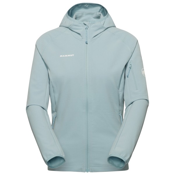 Mammut – Women’s Madris Light Midlayer Hooded Jacket – Fleecevest maat S, /turkoois Grijs