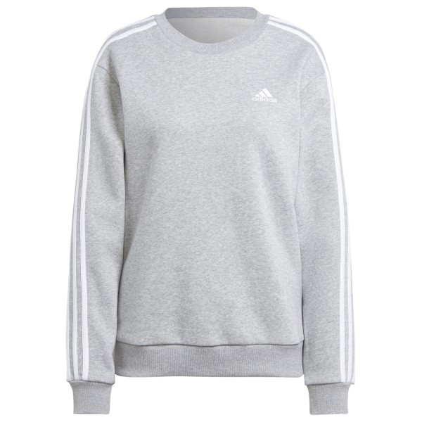 Image of adidas - Women"s 3-Stripes Fleece Sweatshirt - Fleecepullover Gr L grau'