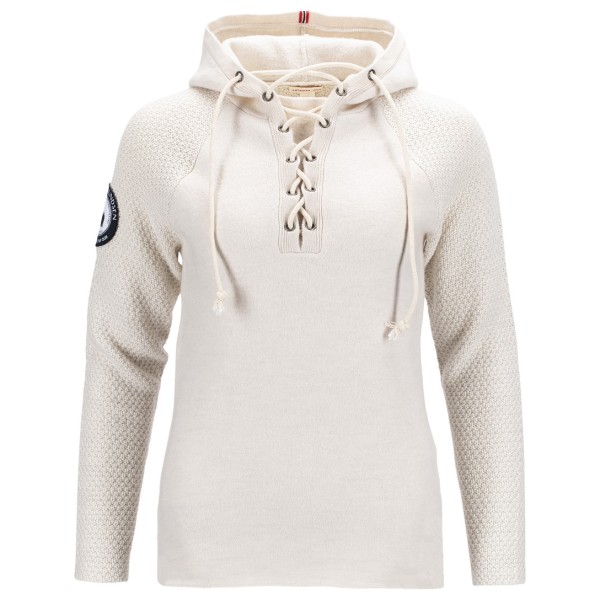 Amundsen Sports Boiled Hoodie Laced Merinopullover Damen (Gr XS |weiß)