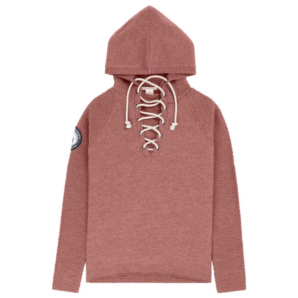 Amundsen Sports - Women's Boiled Hoodie Laced - Merinopullover Gr L rosa/braun