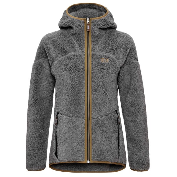 Elevenate Women’s Glacier Pile Hood Fleecevest Grijs