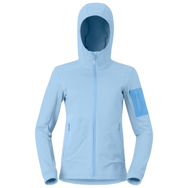 Norrøna Women’s Falketind Warm2 Stretch Hood Fleecevest Blauw