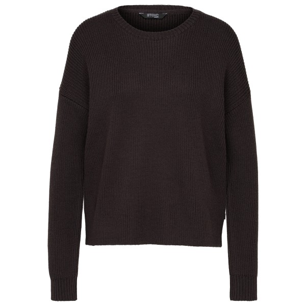 Stoic Women’s Heavy MerinoKnit MMXX.Rutvik Sweater Merinotrui Zwart