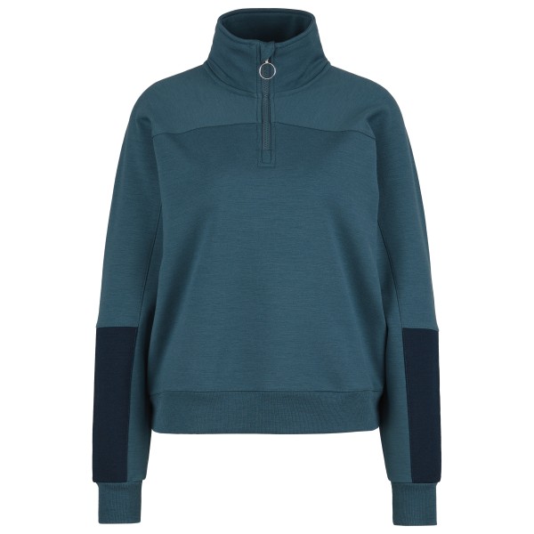 Stoic – Women’s MerinoFleece335 MMXX. Lulea Half zip – Merinotrui maat , Blauw