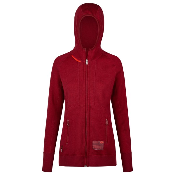 Image of Transhumance - Women"s Hoody - Merinohoodie Gr L rot'