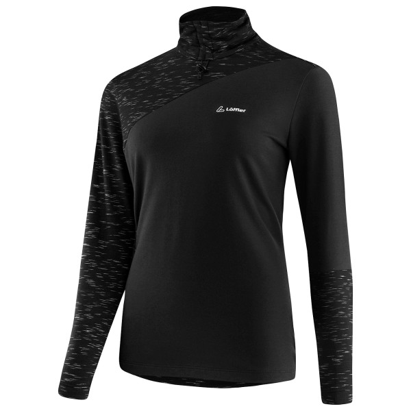 Image of Löffler - Women"s Turtleneck Starlit Transtex - Fleecepullover Gr 36;38;40;42;44;46 blau;schwarz'