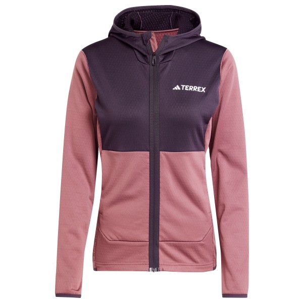 Image of adidas Terrex - Women"s Terrex Xperior Light Fleece Hooded - Fleecejacke Gr L;M;S;XL;XS rosa;schwarz'