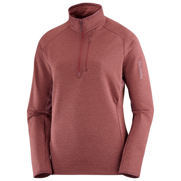 Image of Salomon - Women"s Essential LTWarm Half Zip - Fleecepullover Gr L;M;S;XL;XS beige;rot;schwarz'