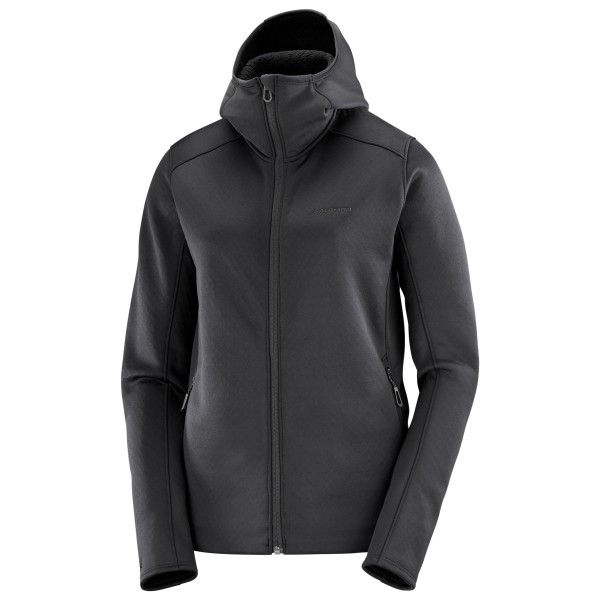Image of Salomon - Women"s Sntial Midfleece Full Zip Hoodie - Fleecejacke Gr L grau/schwarz'