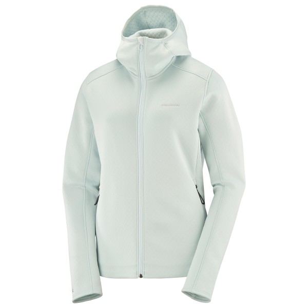 Image of Salomon - Women"s Sntial Midfleece Full Zip Hoodie - Fleecejacke Gr L grau'