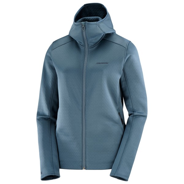 Image of Salomon - Women"s Sntial Midfleece Full Zip Hoodie - Fleecejacke Gr L;M;S;XL;XXL blau;grau;grau/schwarz'