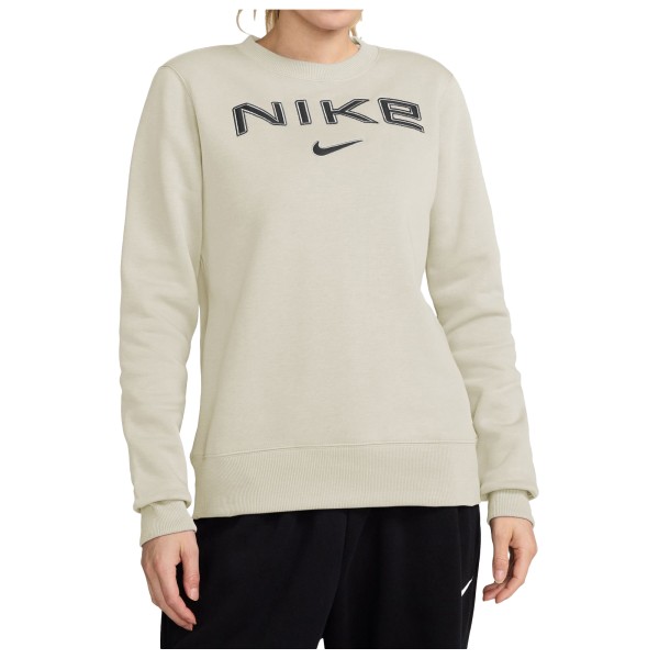 Image of Nike - Women"s NSW Phoenix Fleece Standard Logo Crew Neck - Pullover Gr S beige'