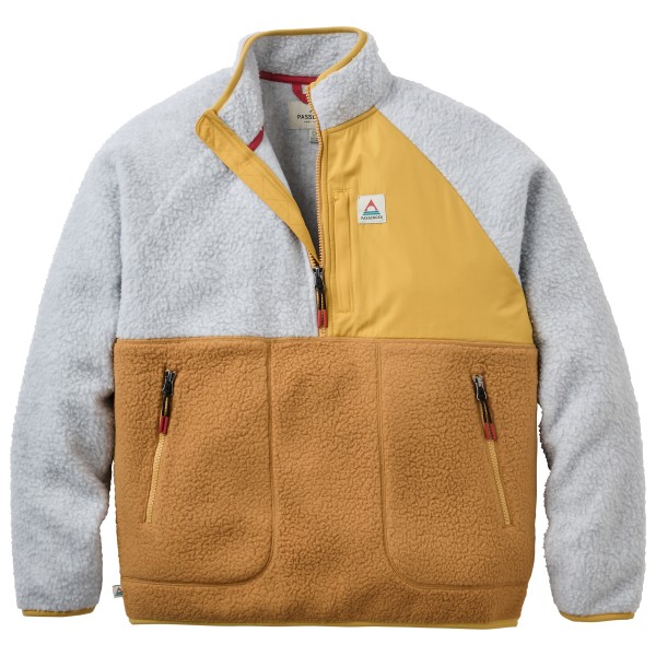 Passenger Women’s Home 2.0 1/2 Zip Recycled Sherpa Fleece Fleecevest Grijs