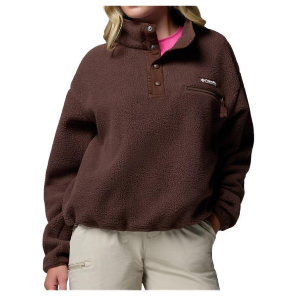 Columbia Women’s Helvetia II Cropped Half Snap Fleece Fleecetrui Bruin
